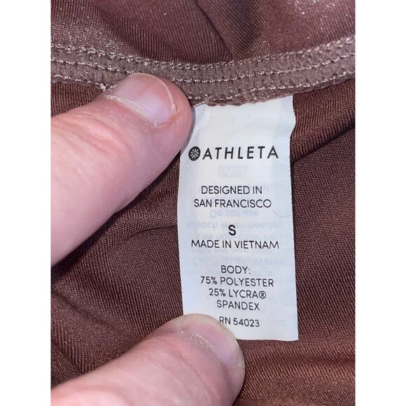 Athleta Leggings with Beautiful Copper Sheen - Size S - Picture 7 of 12